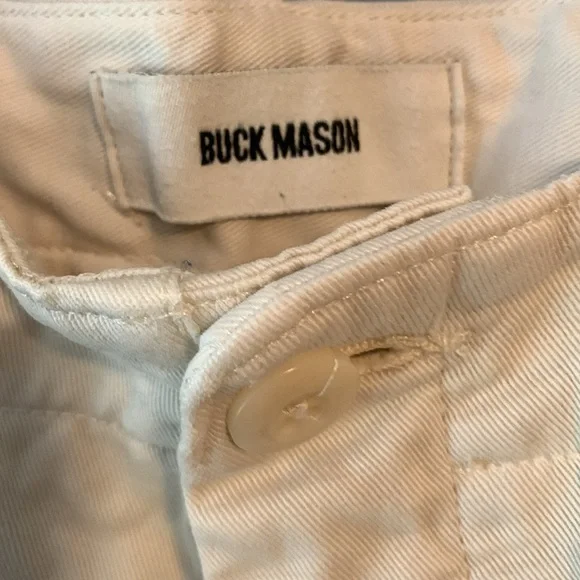 Buck Mason Baja Twill Pants Warm White 28 - Picture 3 of 8